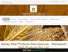 Tablet Screenshot of mahalaxmimaltextract.com